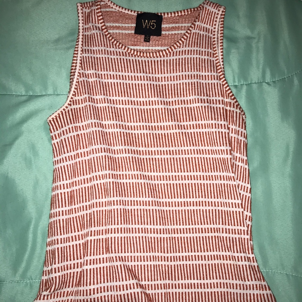 Burnt orange W5 tank top
